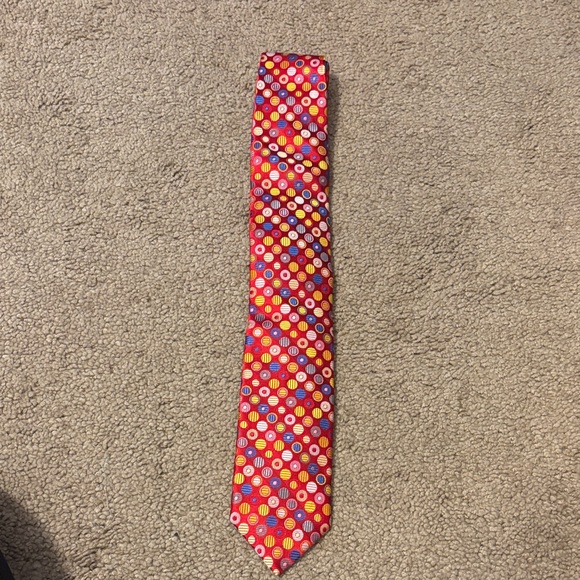 Robert Talbott Men's Red Polka Dot Silk Tie - Best of Class Handmade